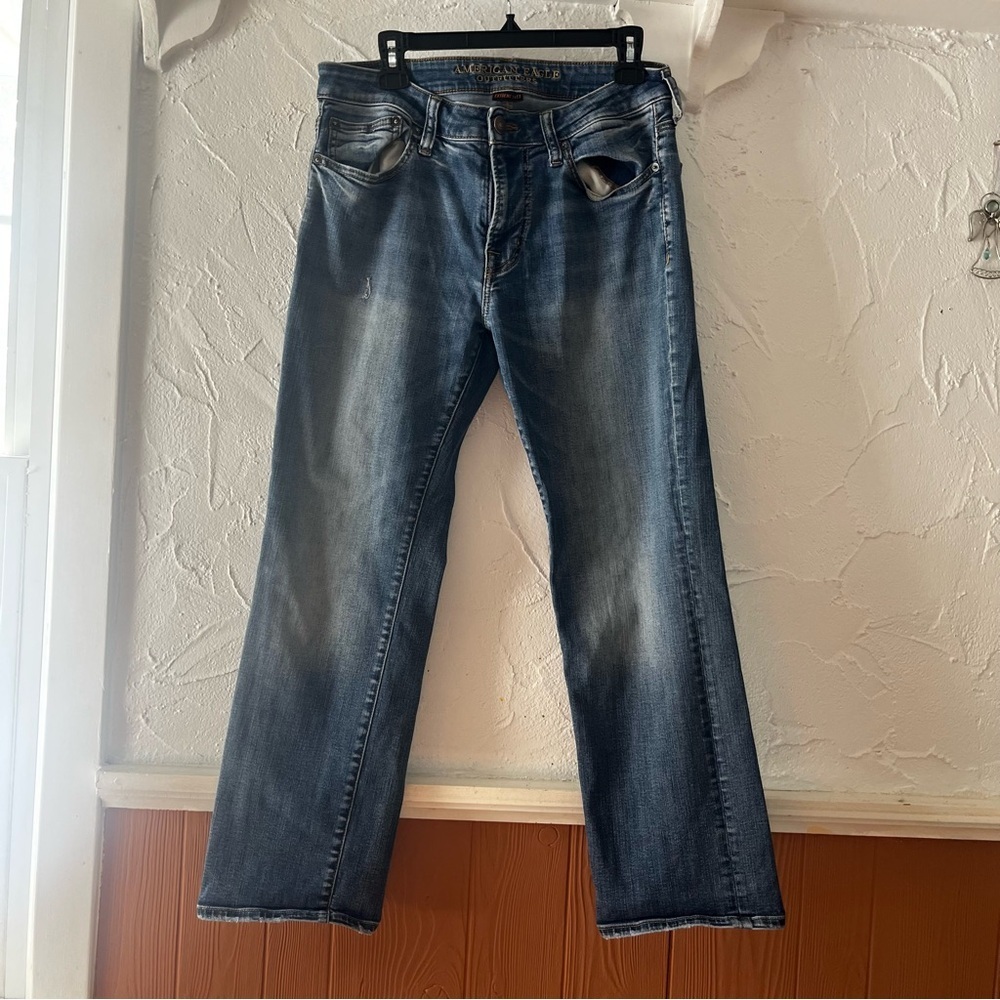 American Eagle Outfitters Women's Extreme Flex Blue Bootcut Jeans